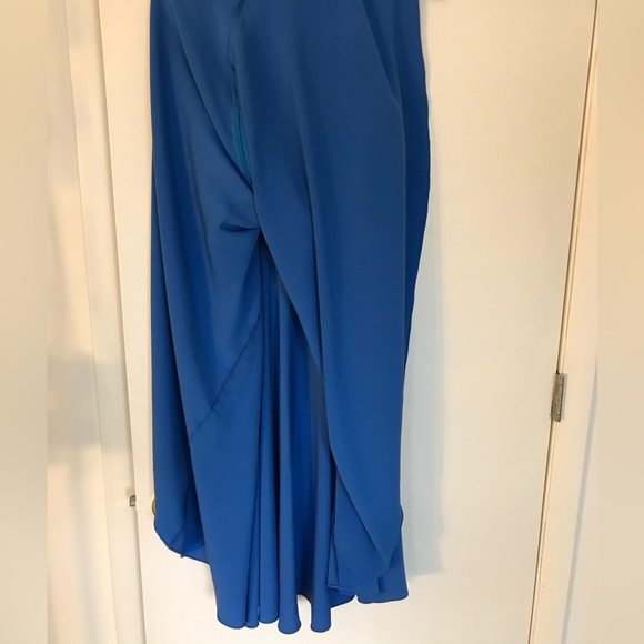 Blue CeCe Cold Shoulder Tea Length Dress, size 12 - Picture 4 of 11